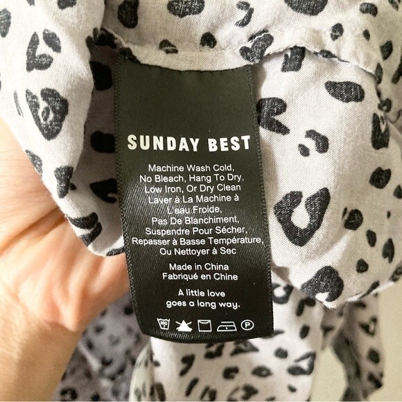 Aritzia Sunday Best Purple Leopard Print Open Drape Dolman Cardigan XXS/XS - Picture 4 of 5